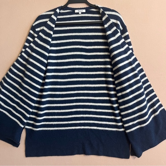 Madewell Merino Wool Alpaca Blend Cozy Walker Open Front Cardigan Coziest Yarn M - Picture 3 of 14